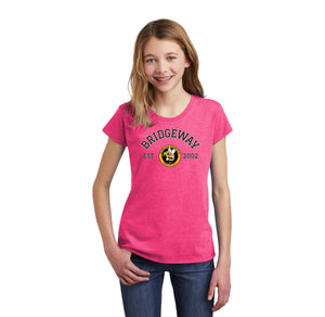 Bridgeway Island-Girls Premium Tee Circle Logo