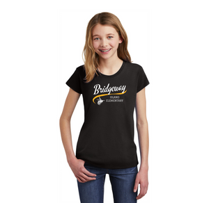 Bridgeway Island-Girls Premium Tee Cursive Logo