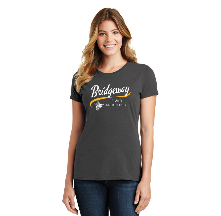 Bridgeway Island-Womens Fan Favorite Tee Cursive Logo