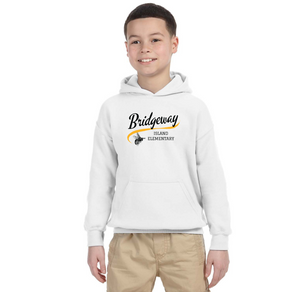 Bridgeway Island-Youth Unisex Hoodie Cursive Logo