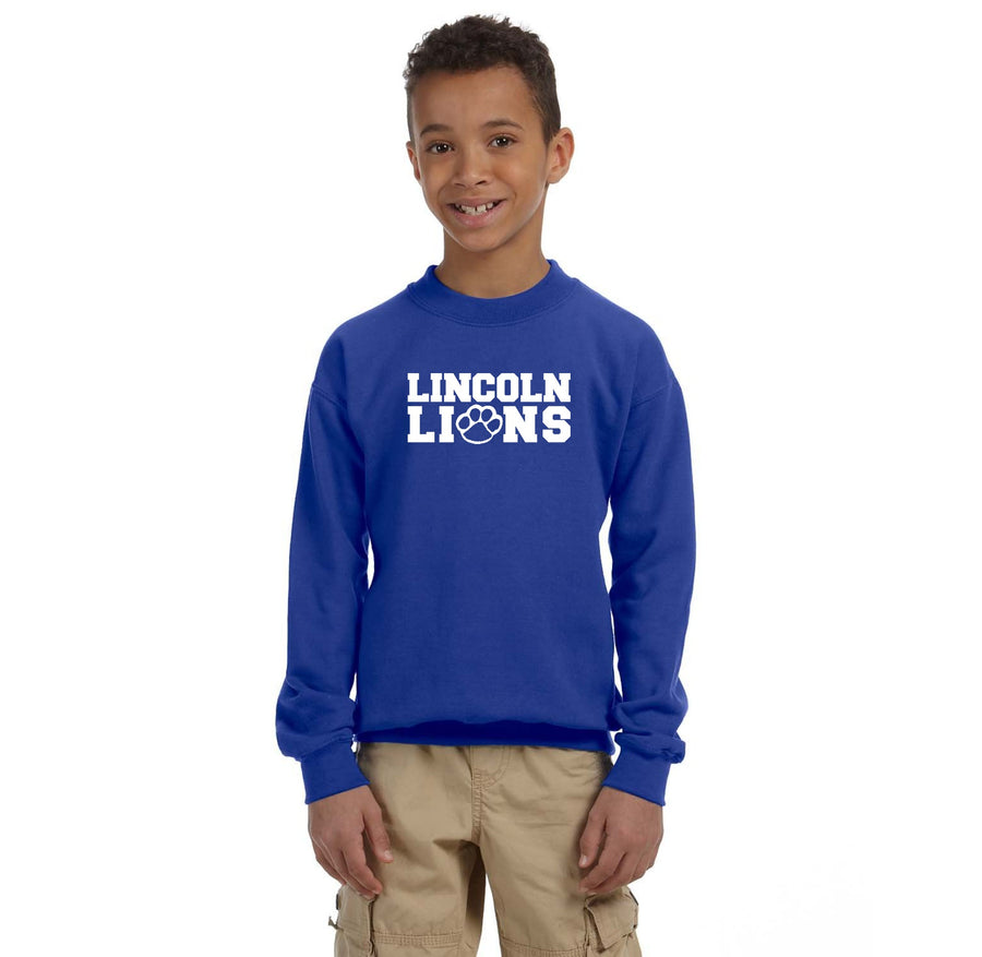 Lincoln Elementary Spirit Wear 2023/24 On-Demand-Youth Unisex Crewneck Sweatshirt