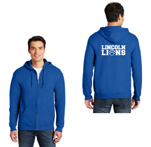 Lincoln Elementary Spirit Wear 2023/24 On-Demand-Adult Unisex Full-Zip Hooded Sweatshirt